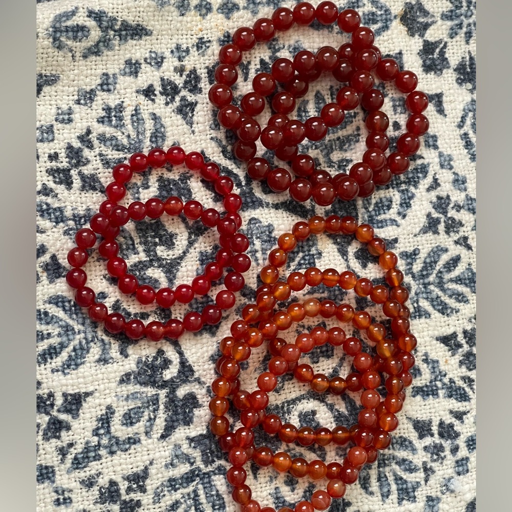 Genuine carnelian bracelets - Picture 5 of 5